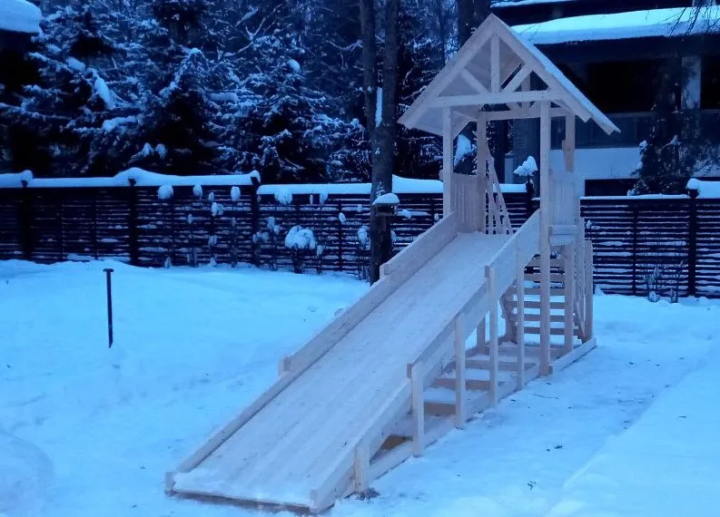 Зимняя горка Савушка Зима Wood 5 (скат 5м), Истринский район