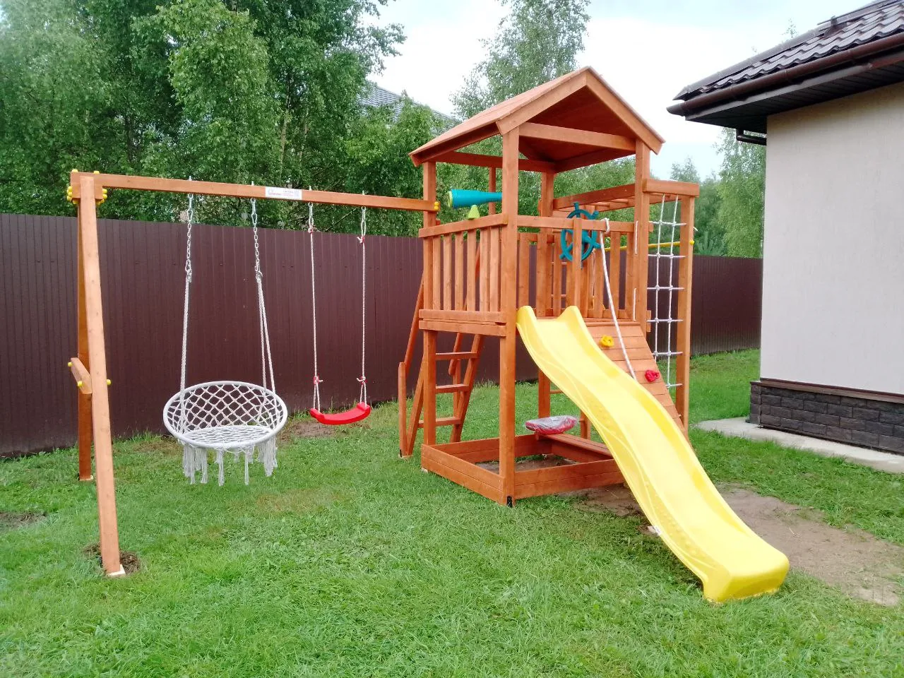 Детская площадка Савушка Мастер 5 (Махагон), МО