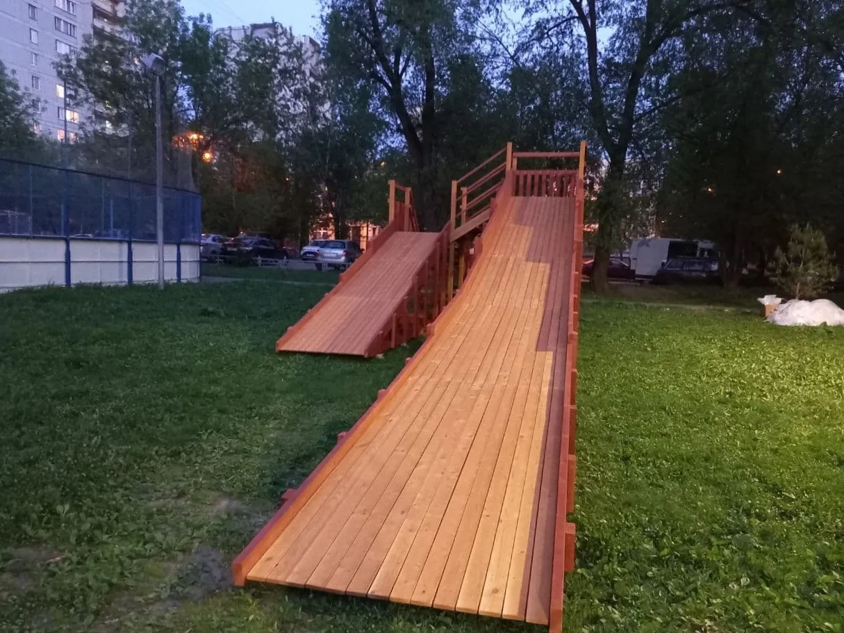 Зимняя горка Савушка Зима 9, Москва