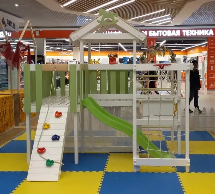 Игровой комплекс Савушка Baby 8 (зеленый), ТЦ, Видное