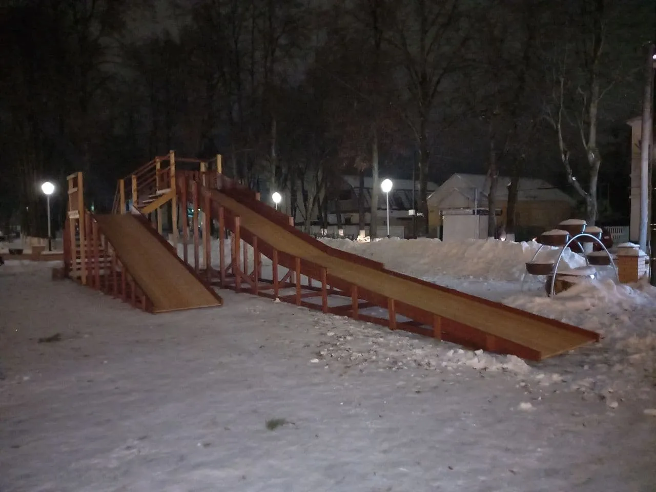 Зимняя горка Савушка Зима 9, Городское поселение город Юхнов