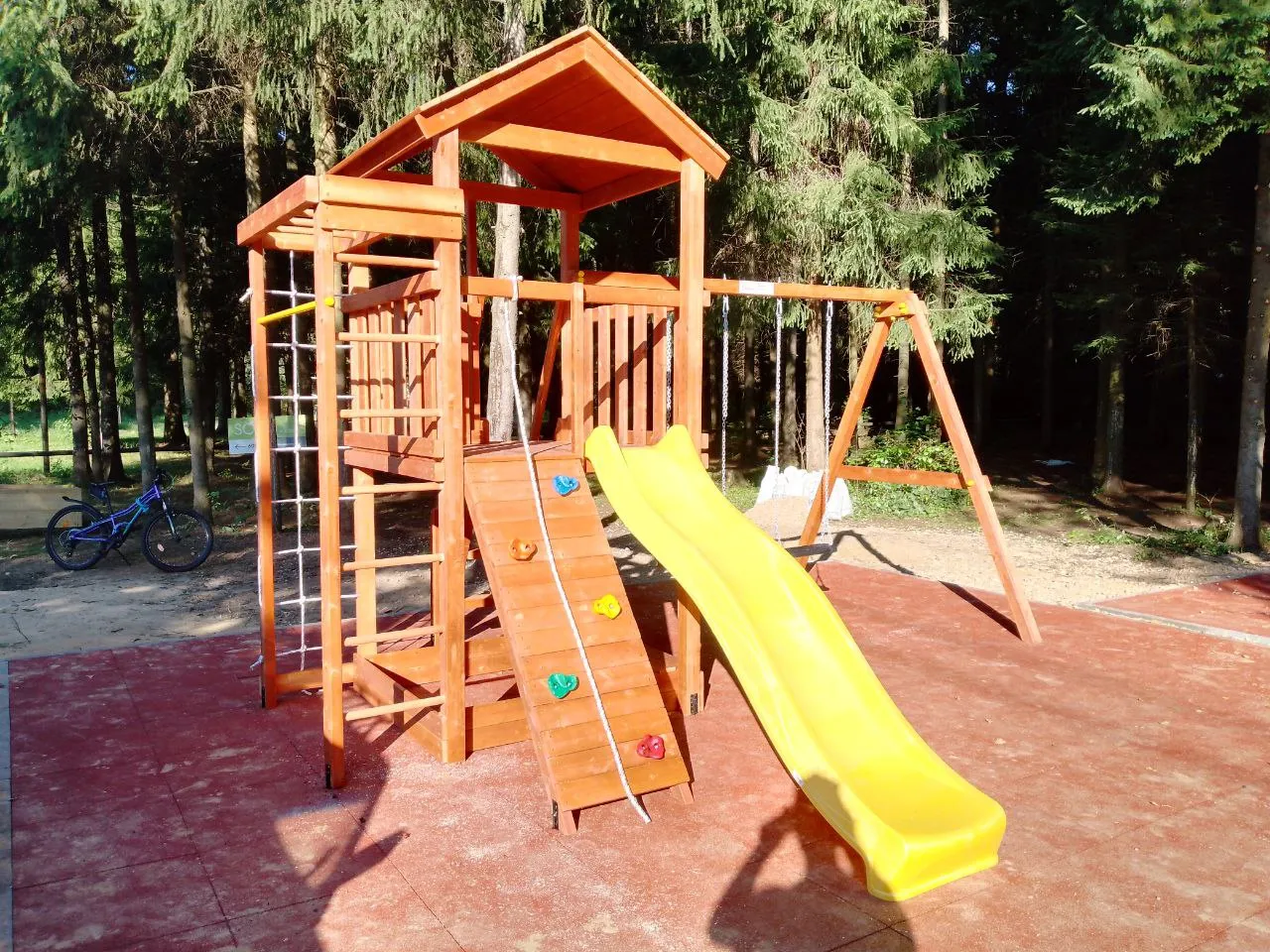 Детская площадка Савушка Мастер 5 (Махагон)