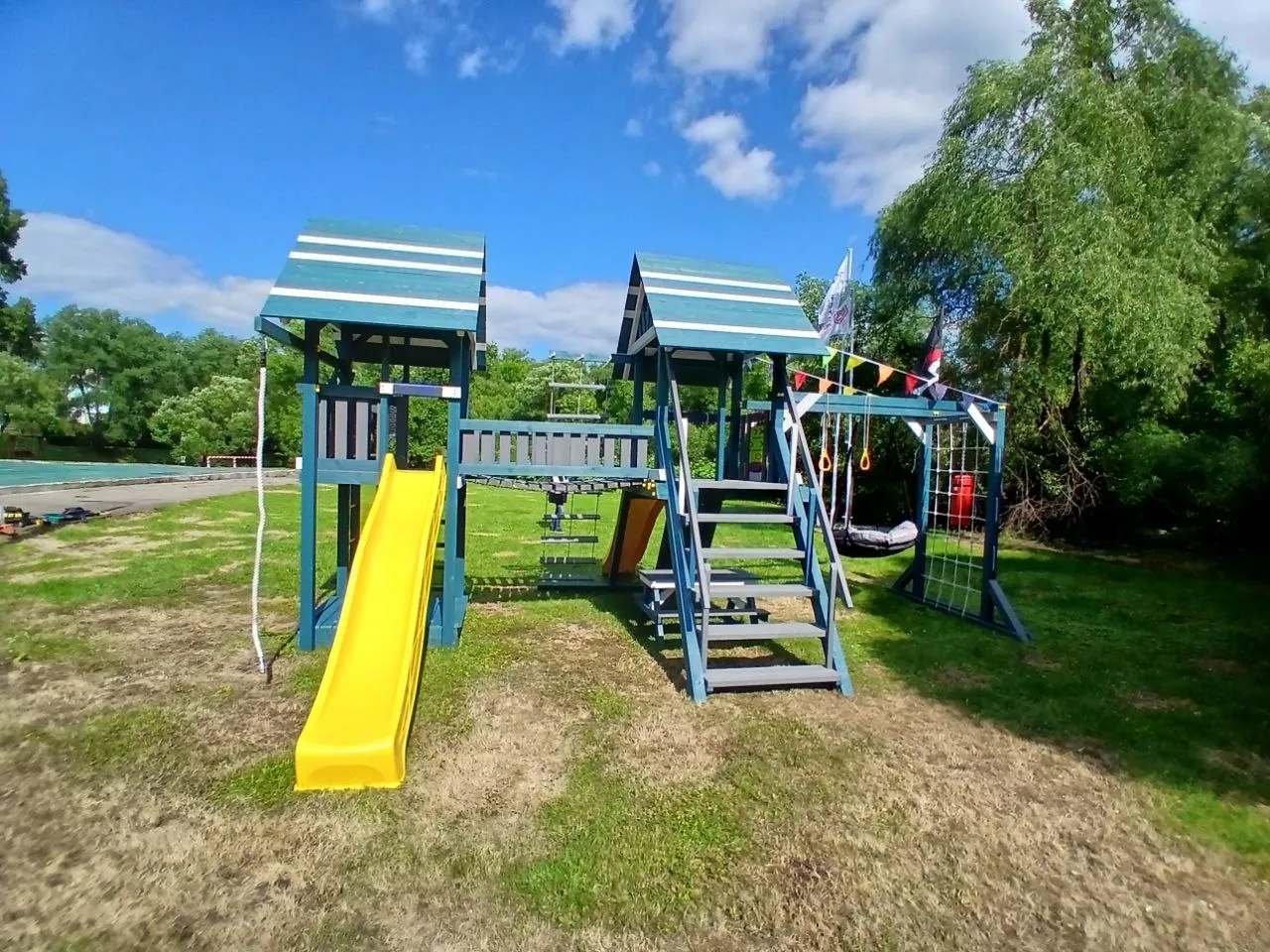 Детская площадка Савушка Люкс 9 COMFORT (ИНДИГО)