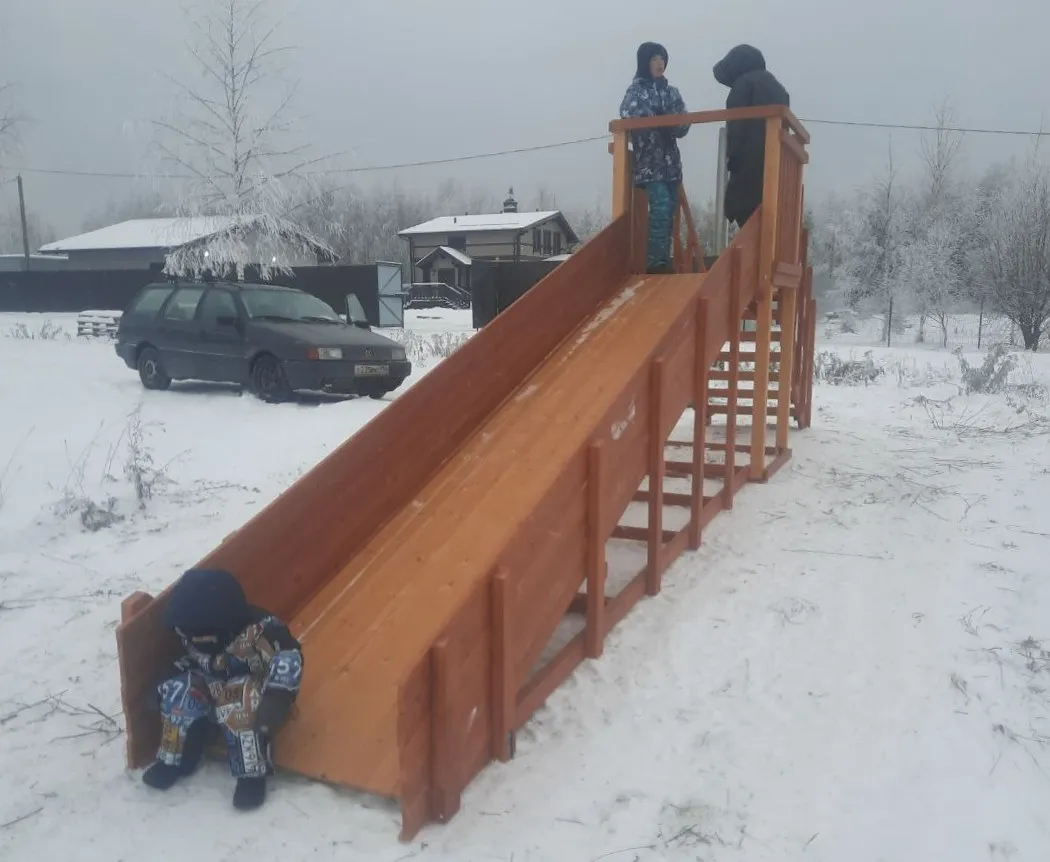 Зимняя горка Савушка Зима 2 (скат 5м), вановская обл.