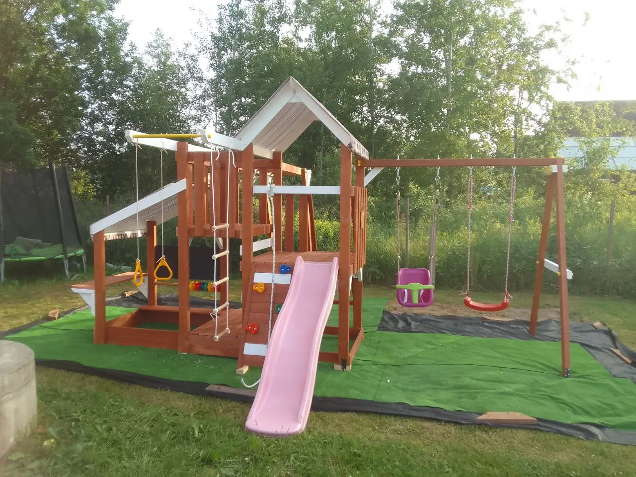 Детская площадка Савушка Тусун 9 (розовый)