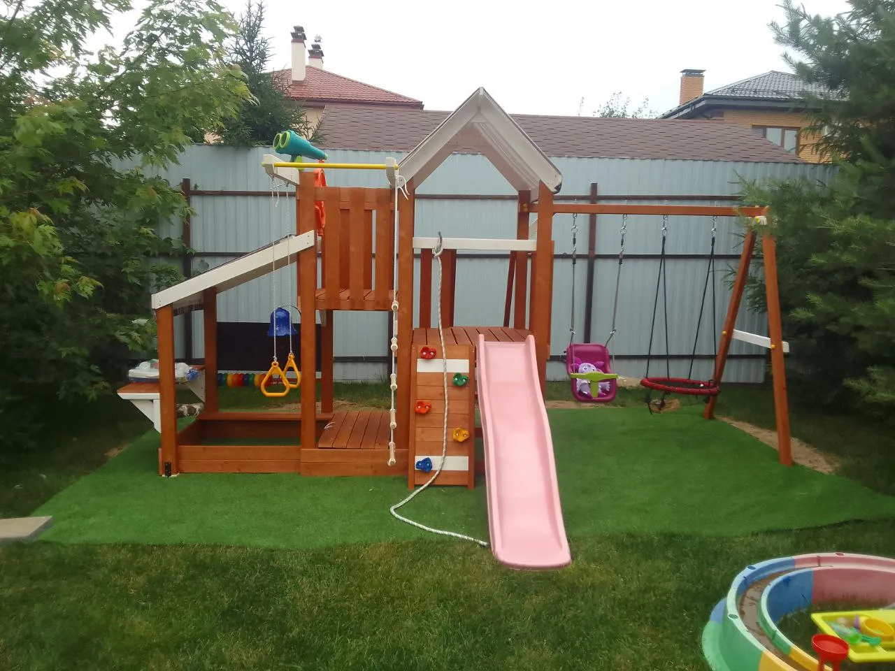 Детская площадка Савушка Тусун 9 (розовый)