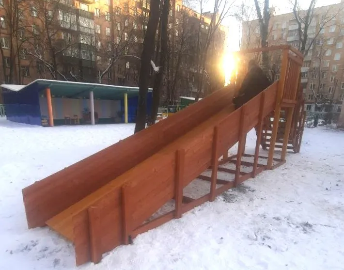 Зимняя горка Савушка Зима 2 (скат 5м), ДЕТСКИЙ САД, г. Москва