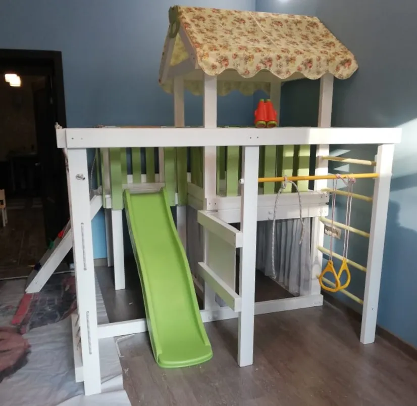 Игровой комплекс Савушка Baby 8 (оливковый), Сочи