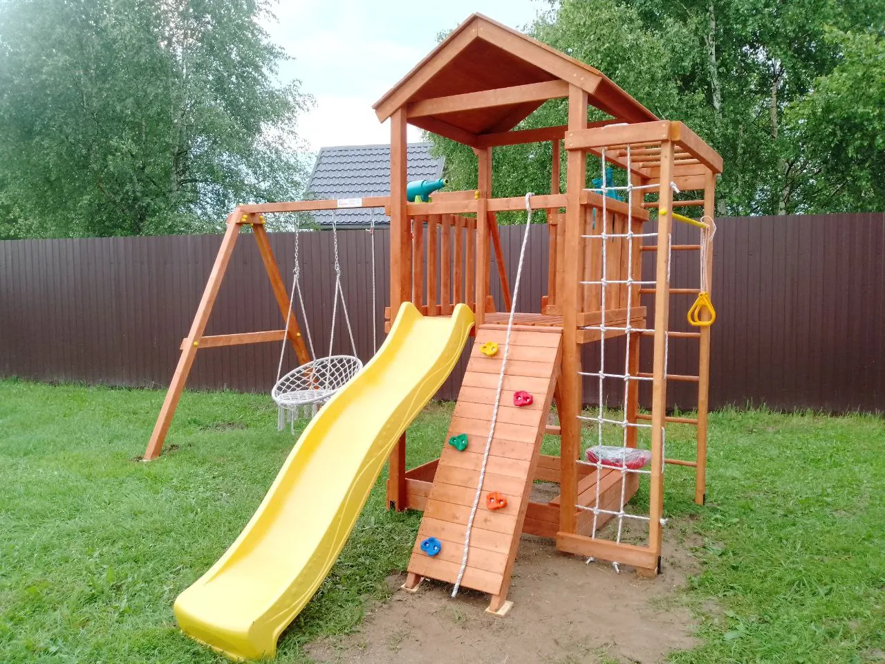 Детская площадка Савушка Мастер 5 (Махагон), МО