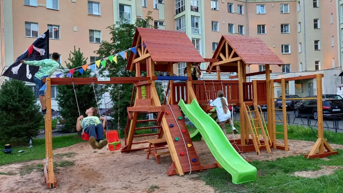 Детская площадка Савушка Люкс 9, г. Удомля