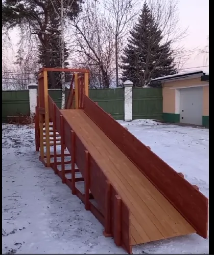 Зимняя горка Савушка Зима 2 (5м)