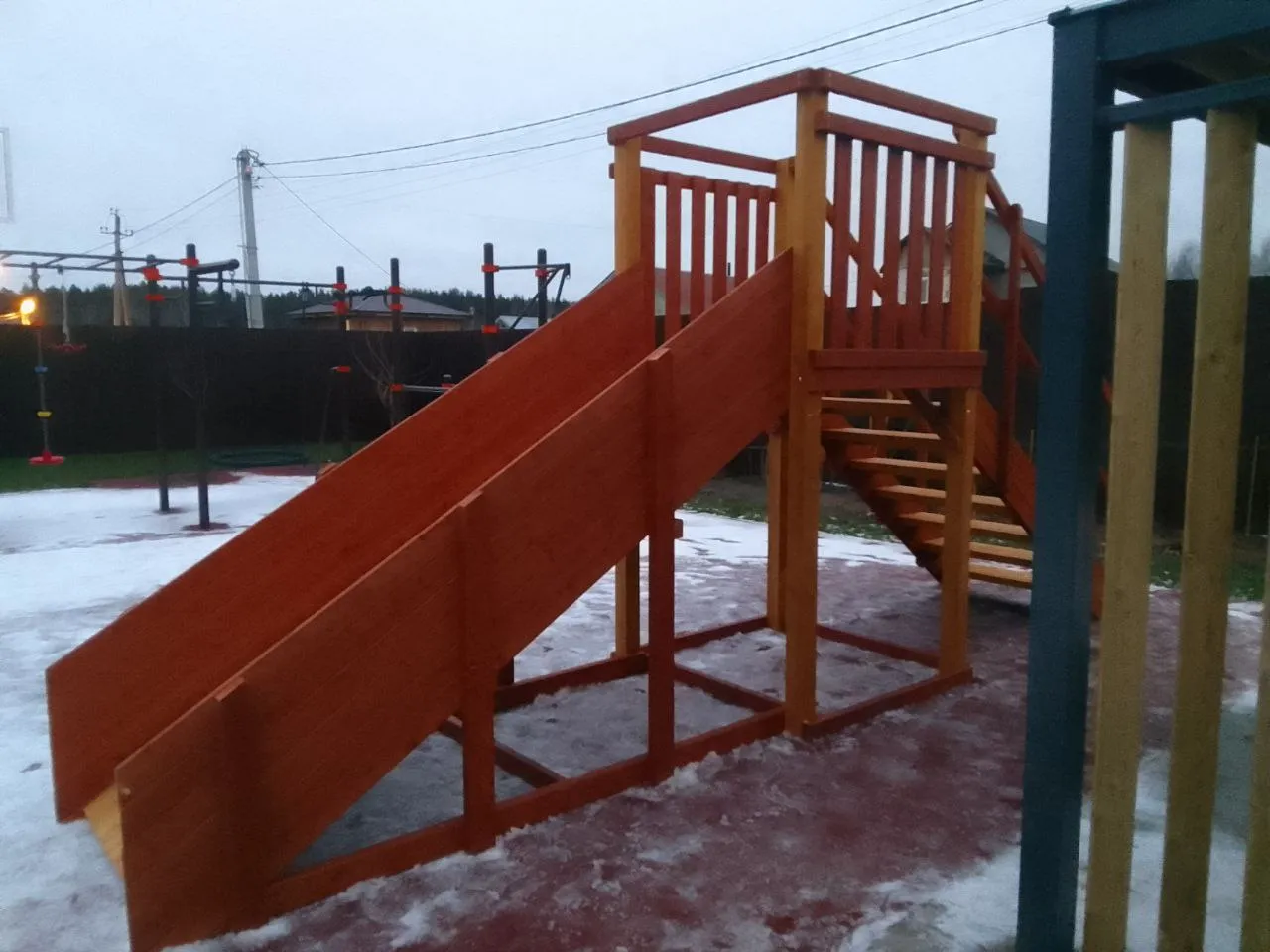 Зимняя горка Савушка Зима 2 со скатом 3м