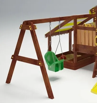 Качельная балка с качелями Люкс