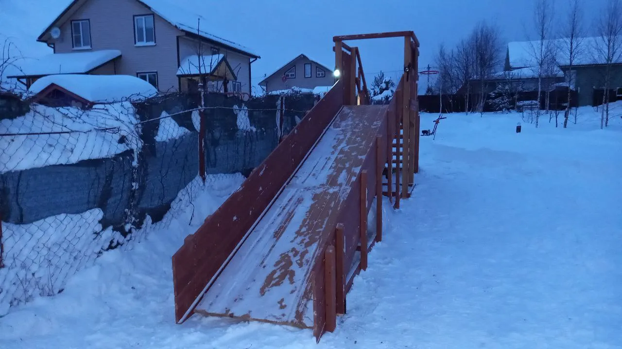 Зимняя горка Савушка Зима 2 (скат 5м), Можайский район
