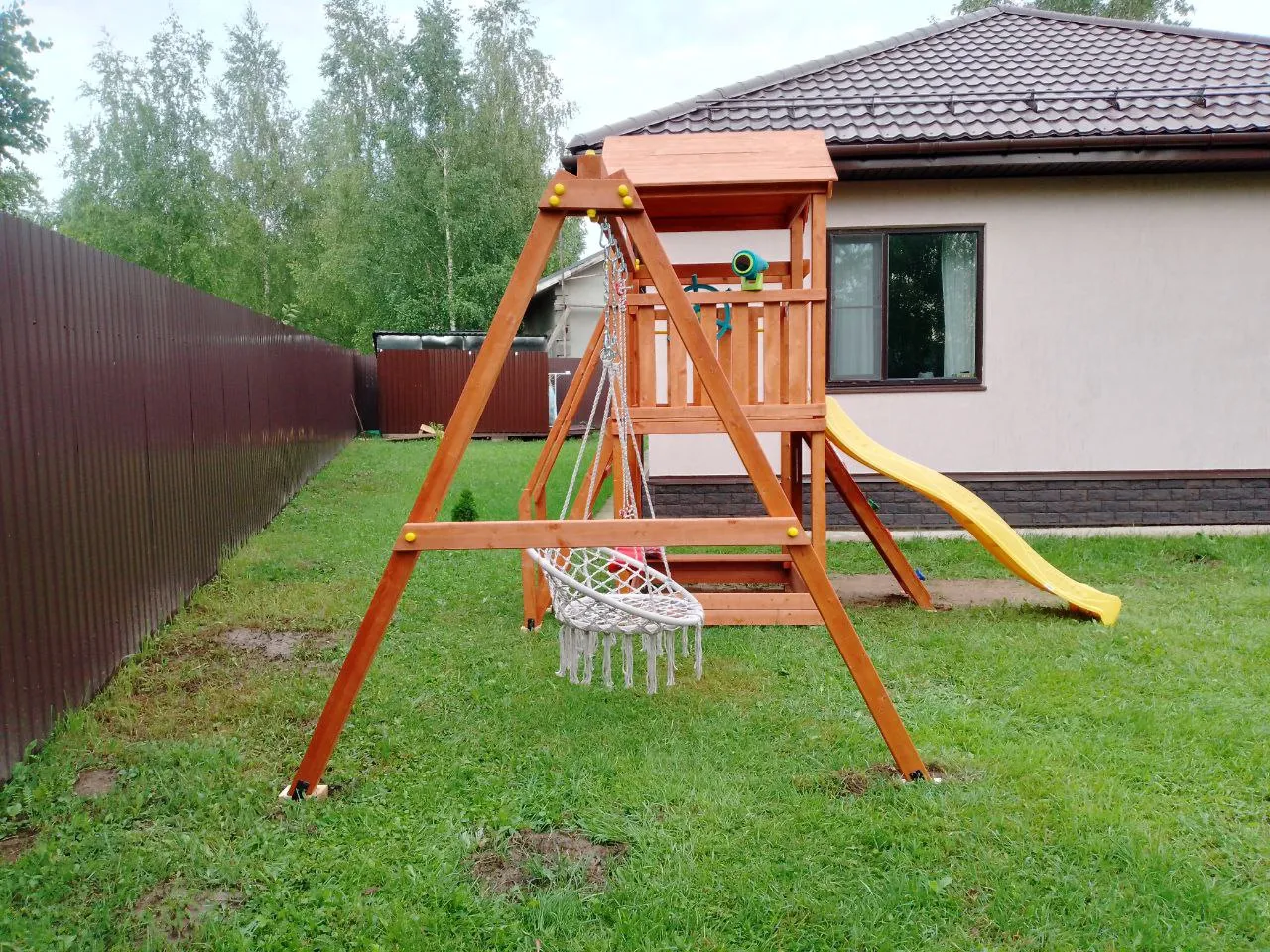 Детская площадка Савушка Мастер 5 (Махагон), МО