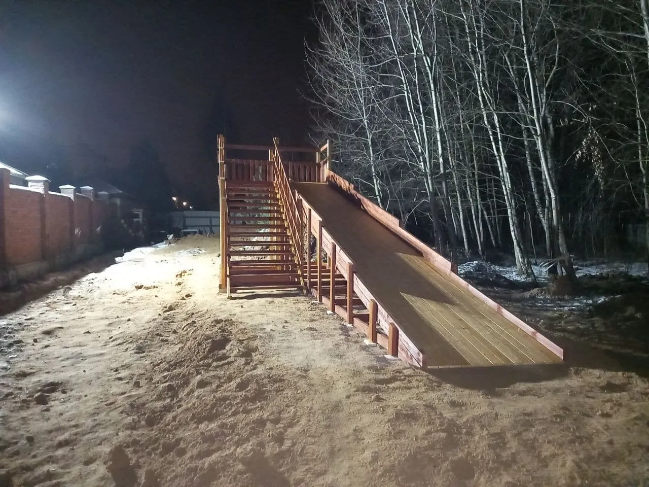 Зимняя горка Савушка Зима 8, КП Успенские Усадьбы