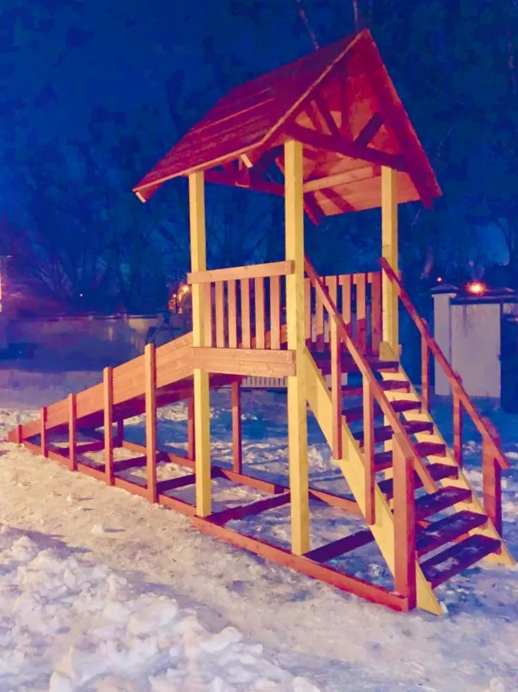 Зимняя горка Савушка Зима 5, д. Поздняково