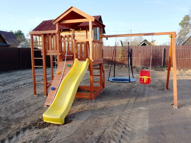 Детская площадка Савушка Мастер 3 (Махагон), Солнечногорск