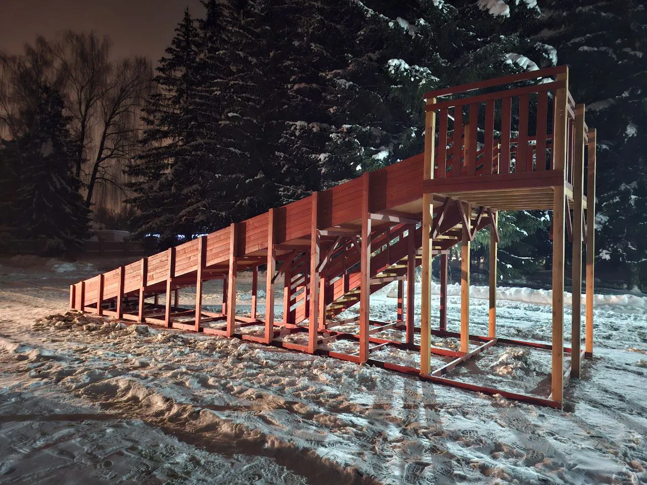 Зимняя горка Савушка Зима 8 в Моск. области