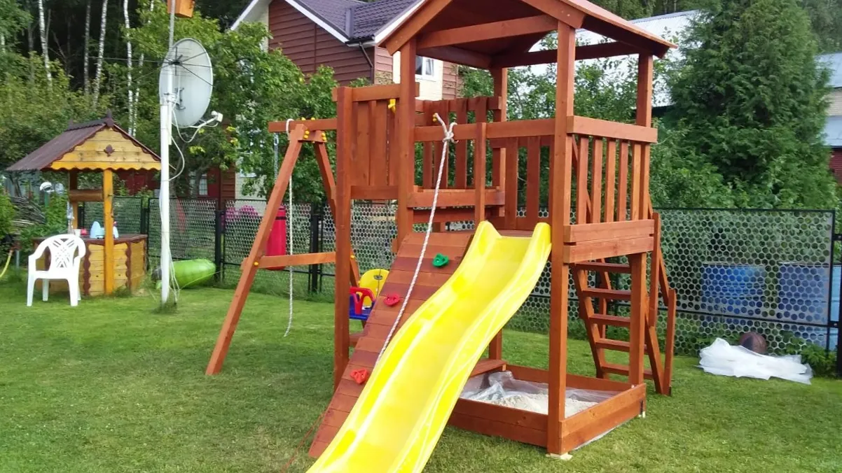 Детская площадка Савушка Мастер 1 (Махагон), Истринский район