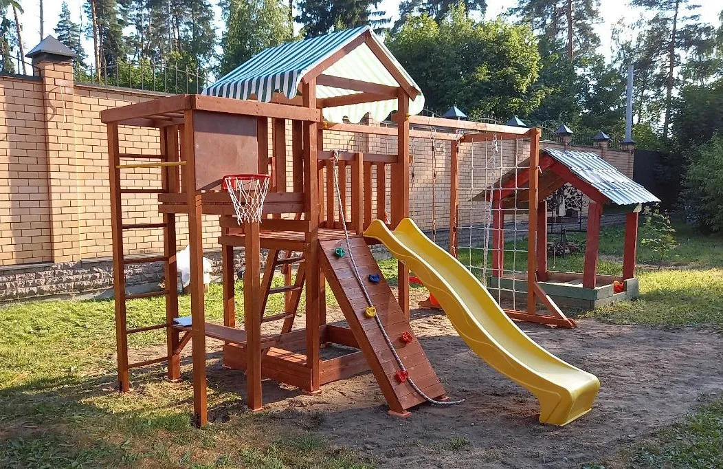 Детская площадка "Савушка Мастер - 4" (Махагон), Щелково