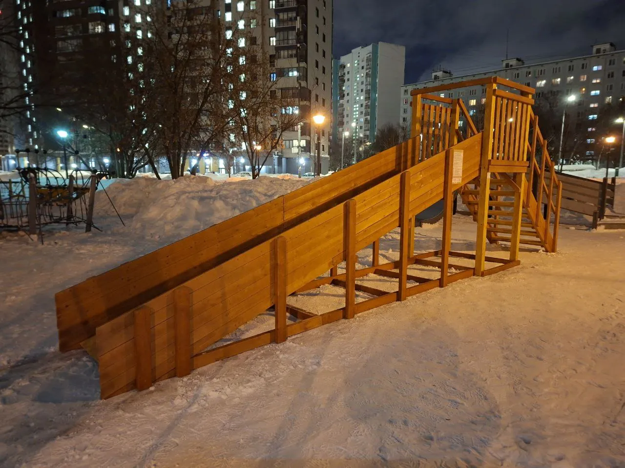 Зимняя горка Савушка Зима 2 (5м) в Москве