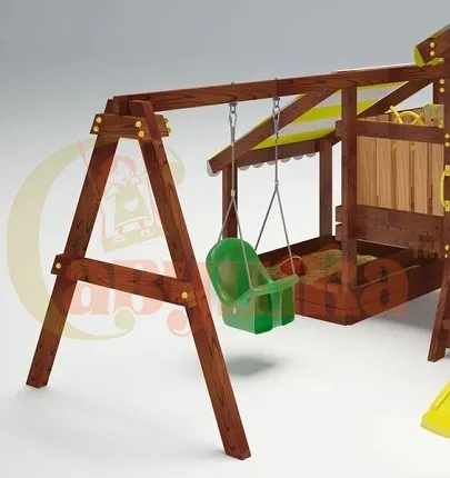 Качельная балка с качелями Люкс