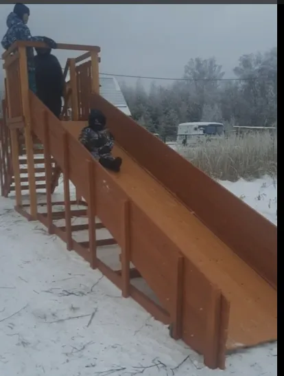 Зимняя горка Савушка Зима 2 (5м)