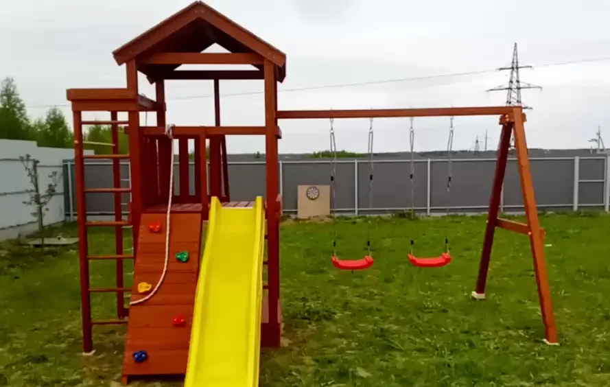 Детская площадка Савушка Мастер 5 (Махагон)