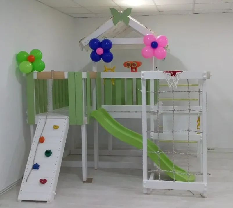 Игровой комплекс Савушка Baby 8 (зеленый), пос. Ашукино