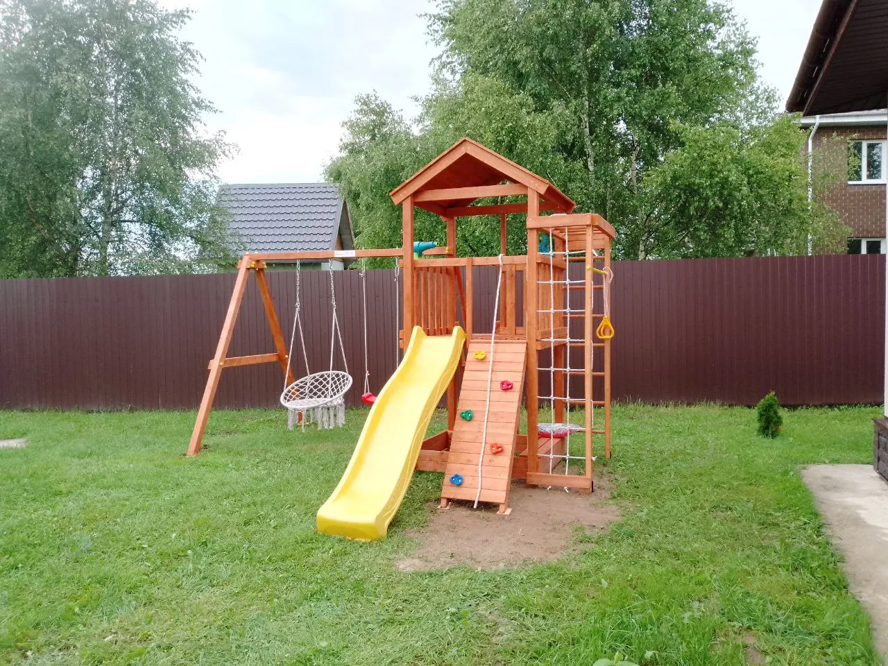 Детская площадка Савушка Мастер 5 (Махагон), МО