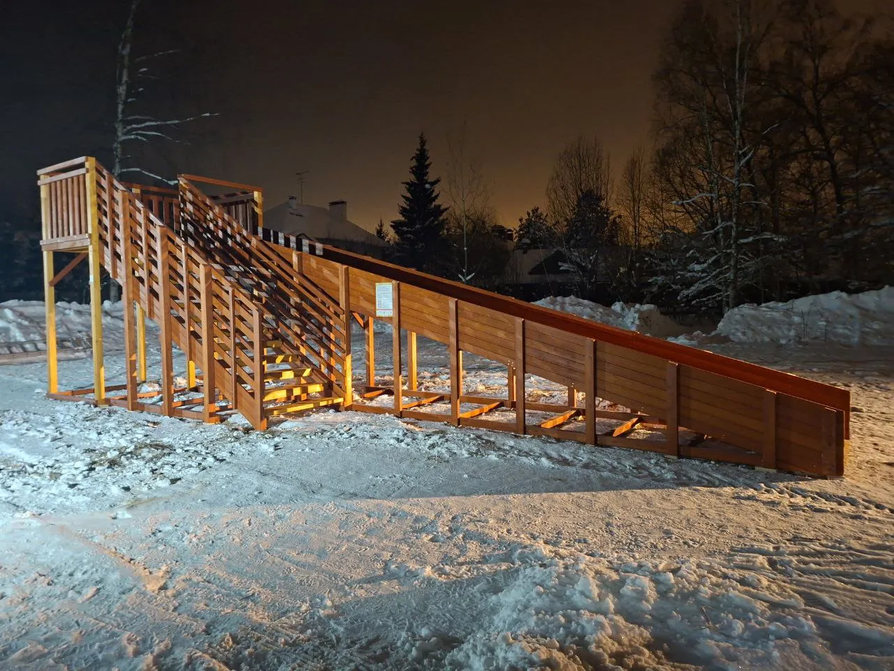 Зимняя горка Савушка Зима 8 в Моск. области