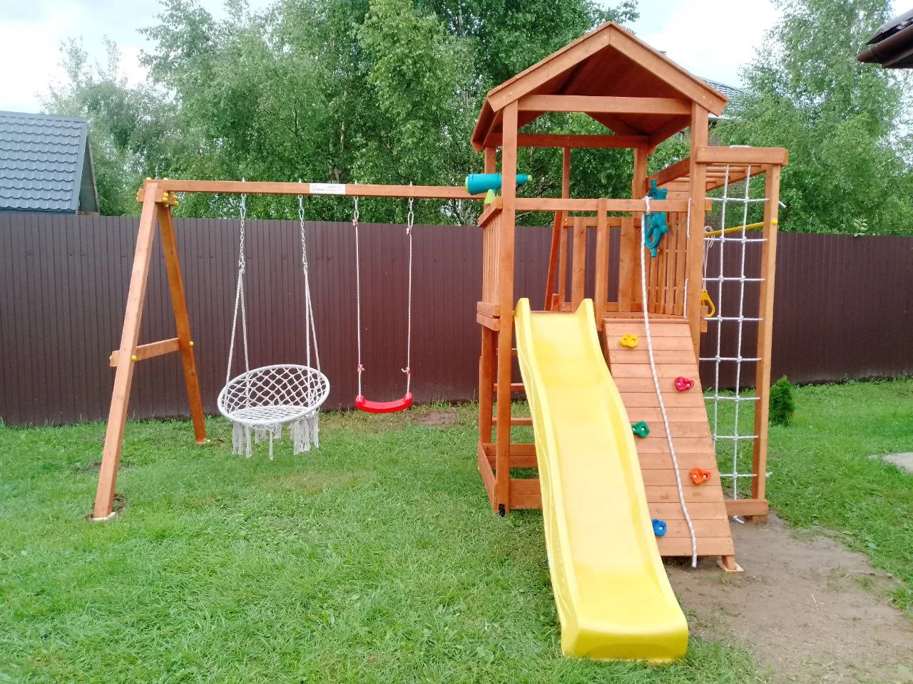 Детская площадка Савушка Мастер 5 (Махагон), МО