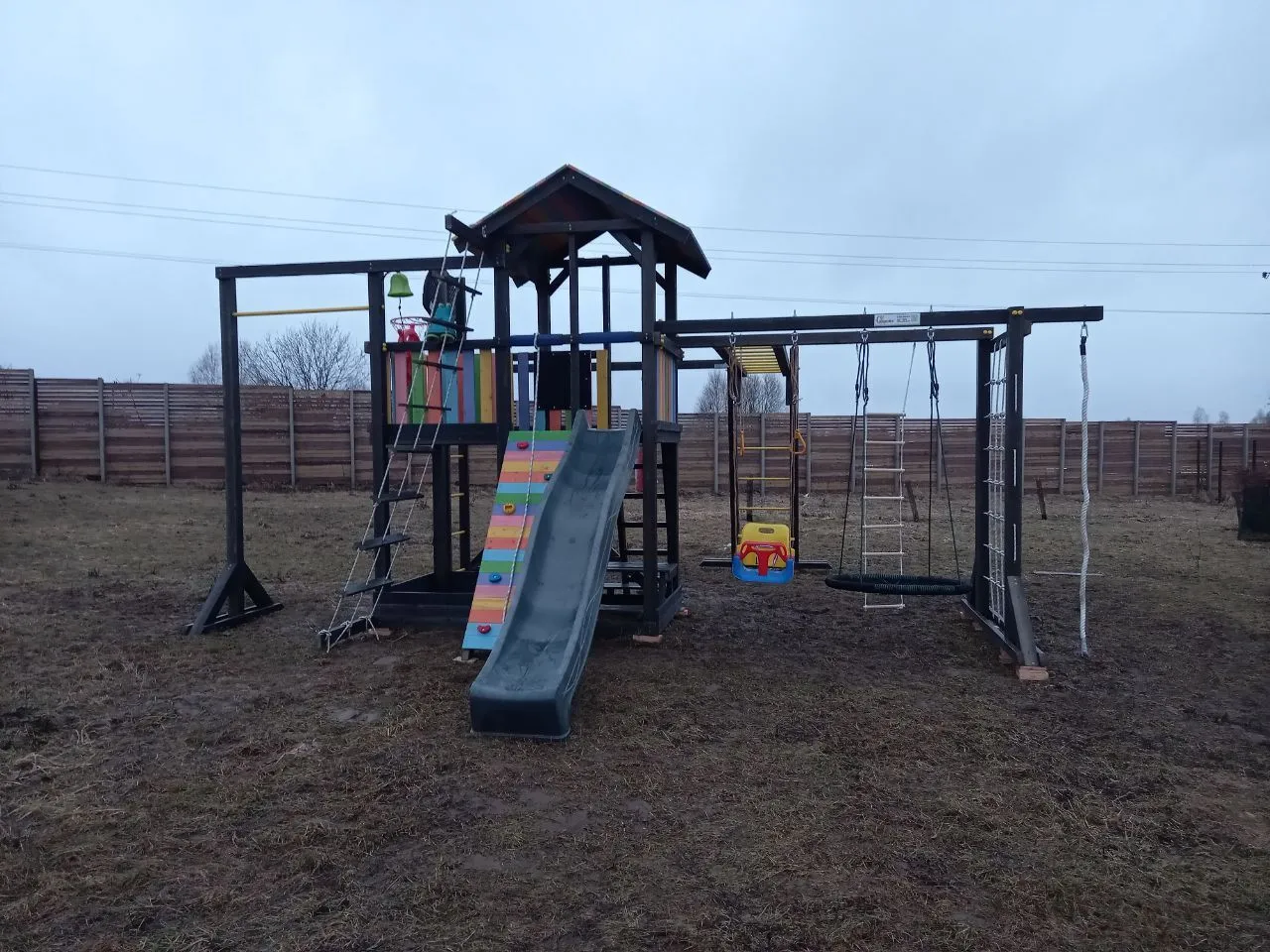 Детская площадка Савушка 2 (BLACK EDITION), кп Рузза