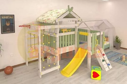 Игровой комплекс Савушка Baby 7 оливковый