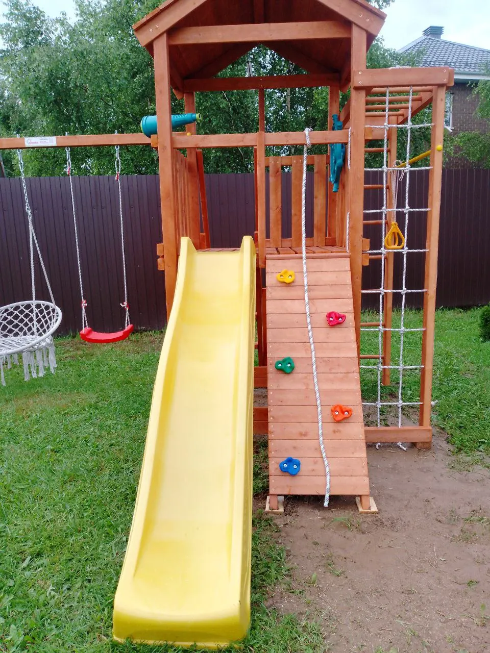 Детская площадка Савушка Мастер 5 (Махагон), МО