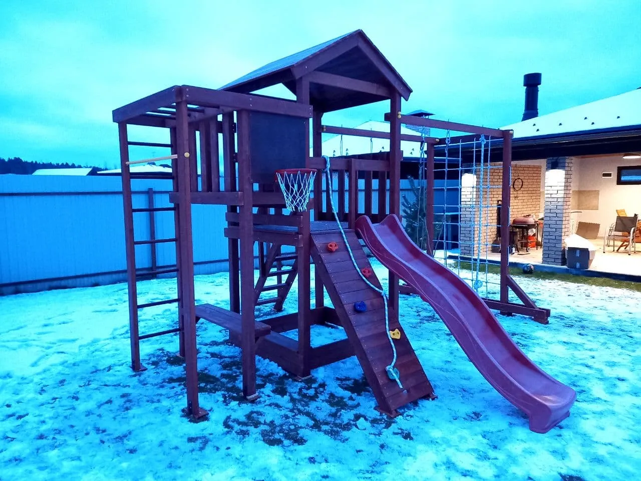 Детская площадка Савушка Мастер 4 (Махагон), Мытищи