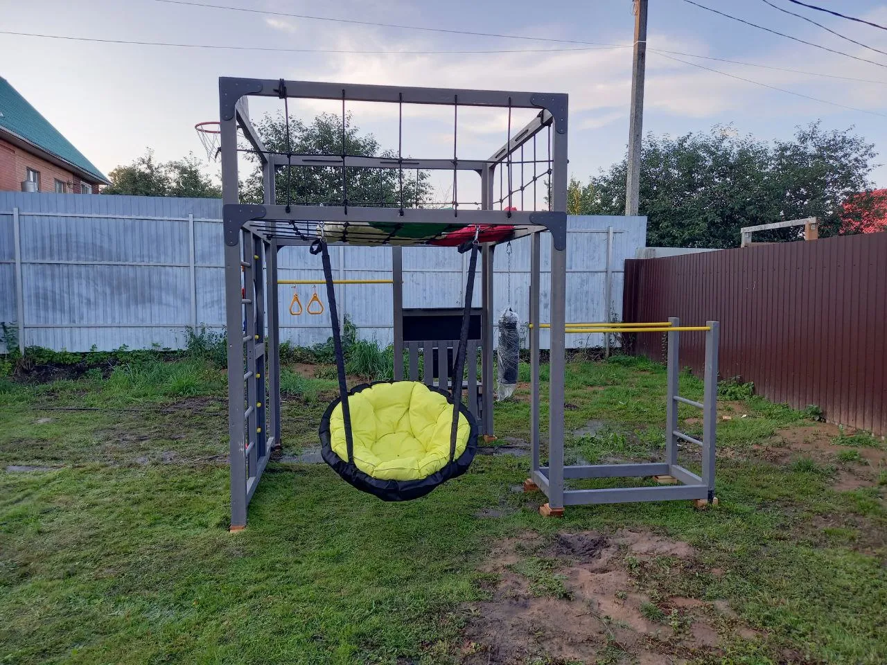 Детская площадка Савушка КУБ-1 с подушками