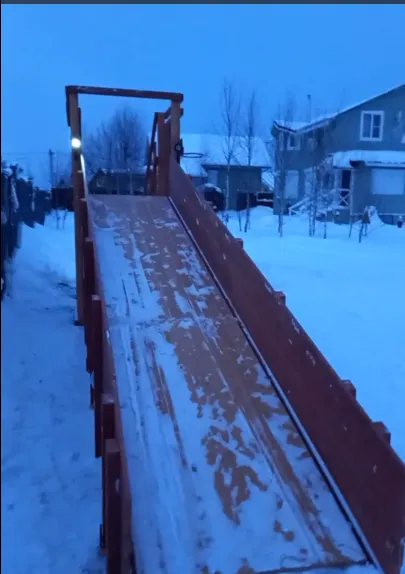 Зимняя горка Савушка Зима 2 (5м)