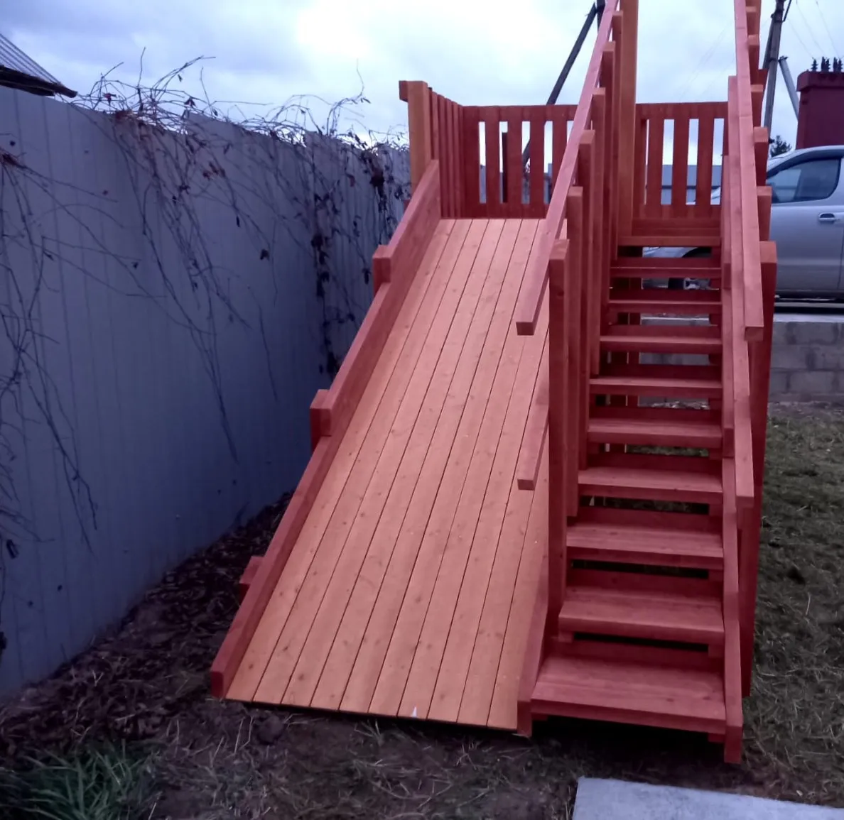 Зимняя горка Савушка Зима 2 (скат 3м)