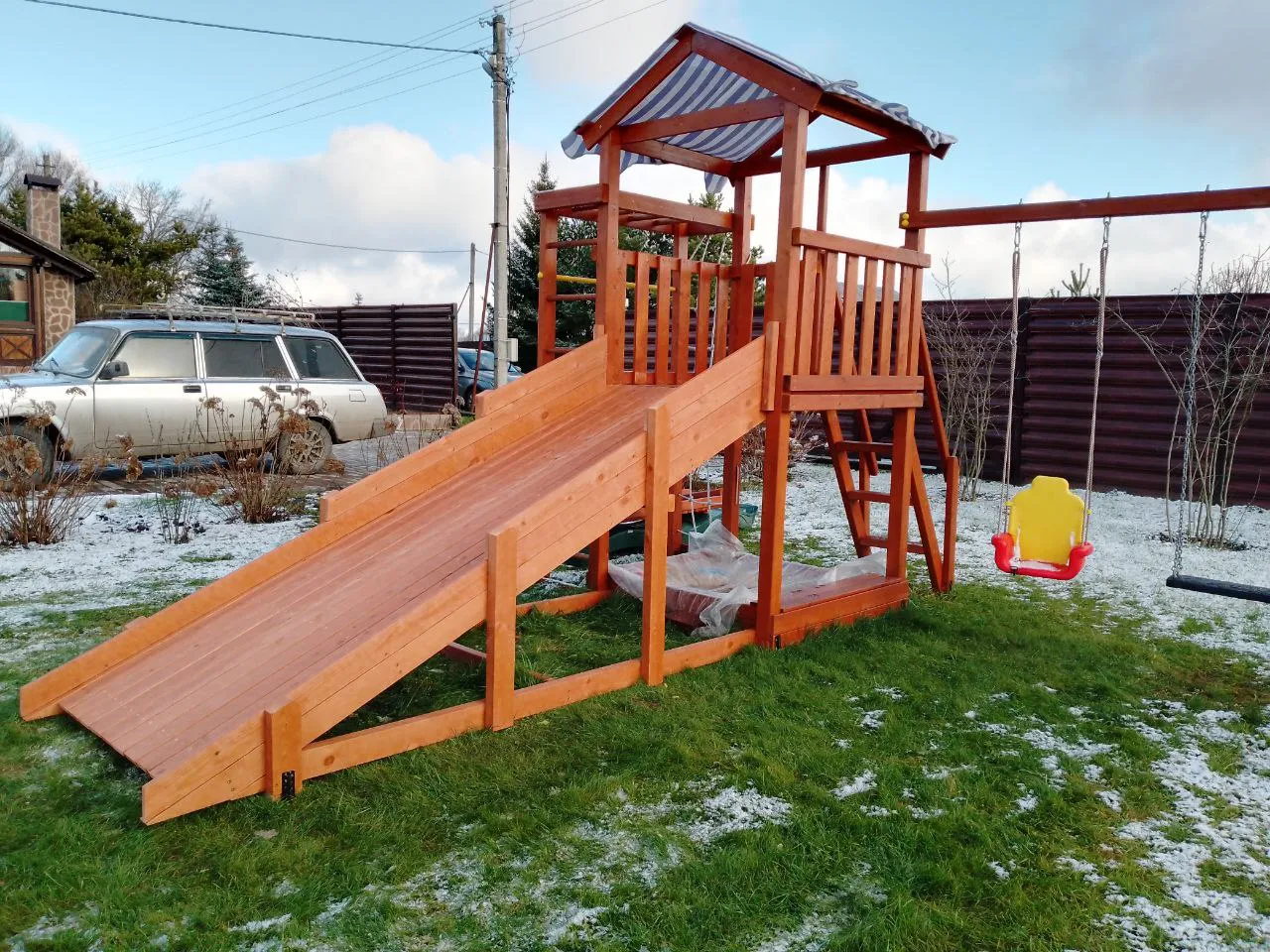 Скат зимний заливной Мастер (СМ-01-05) 2,9 м (Махагон)