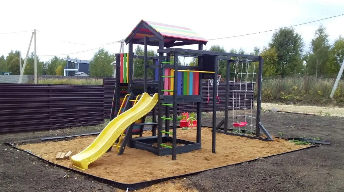 Детская площадка Савушка 4 (BLACK), КП Руза