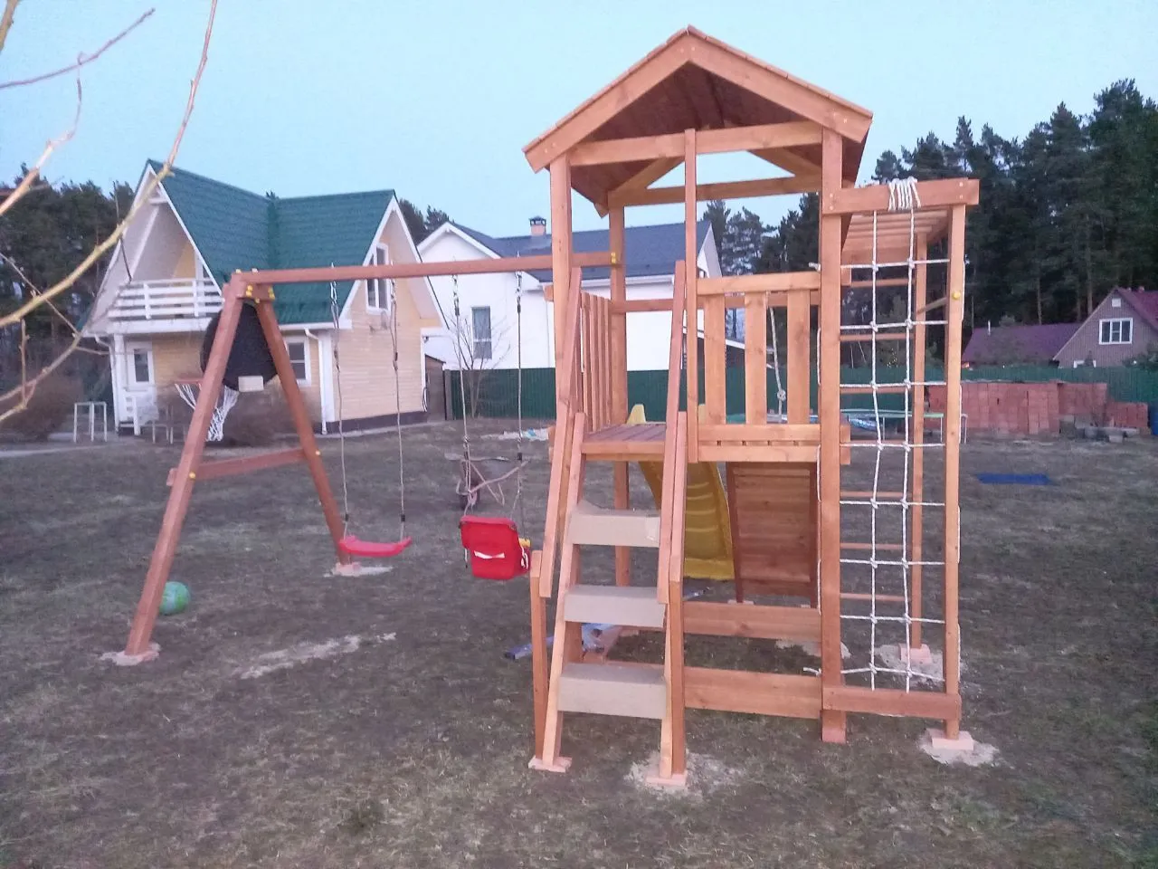 Детская площадка Савушка Мастер 5 (Махагон)