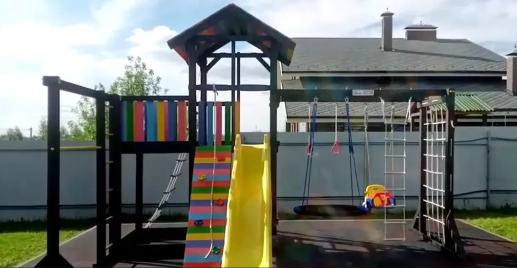 Детская  площадка Савушка 3 (BLACK EDITION)