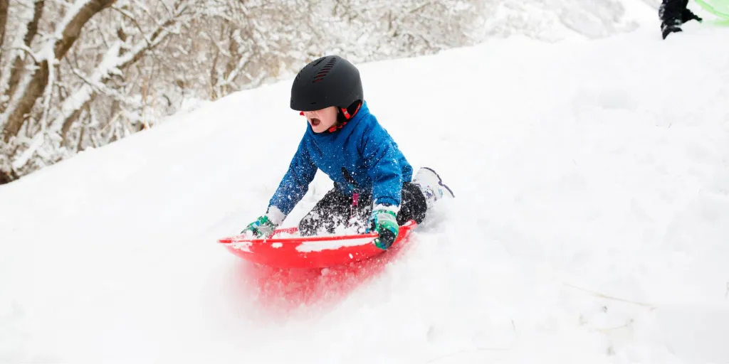 Зимняя горка Савушка