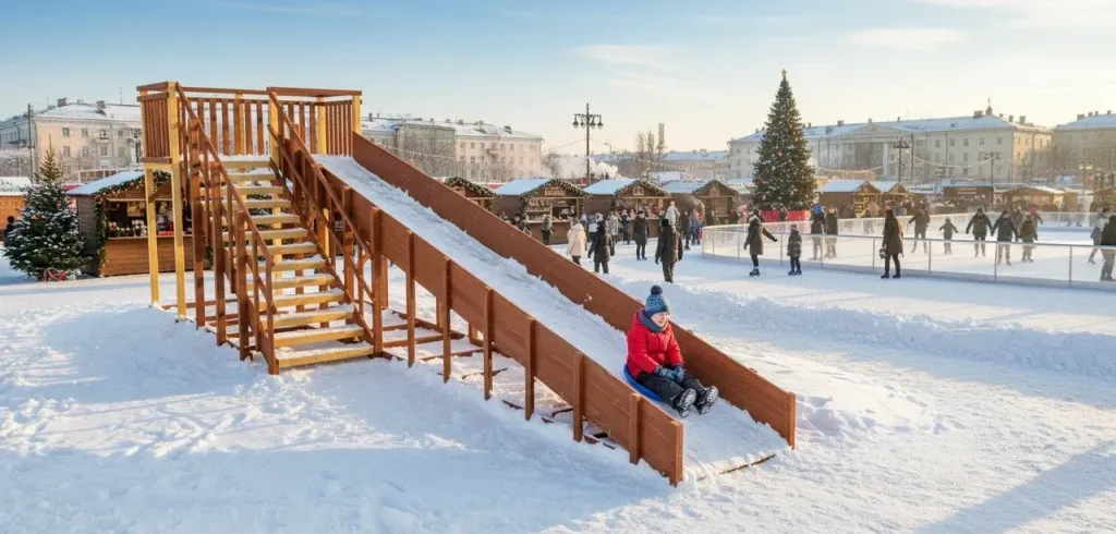 Зимняя горка Савушка Зима