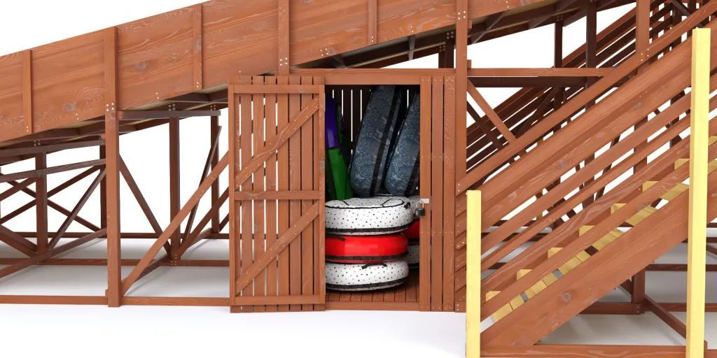 Место для хранения тюбингов Савушка