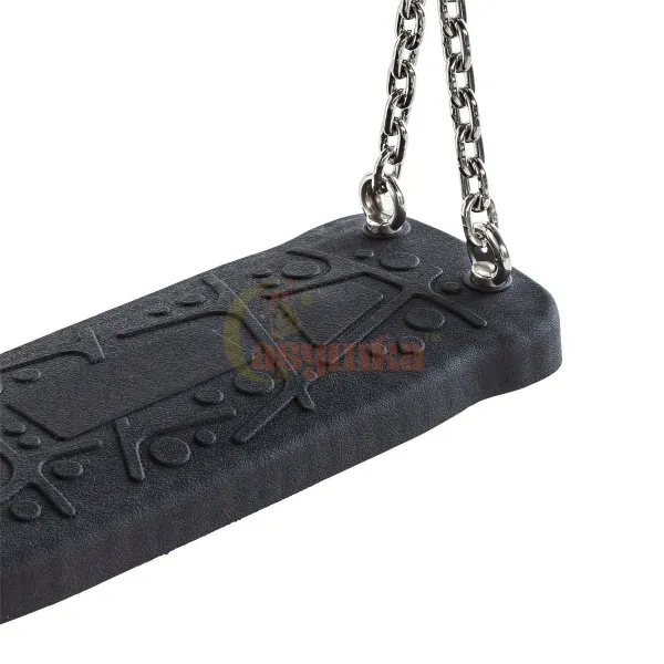 Качели с металлическим вкладышем на цепях Качели с металлическим вкладышем на цепях