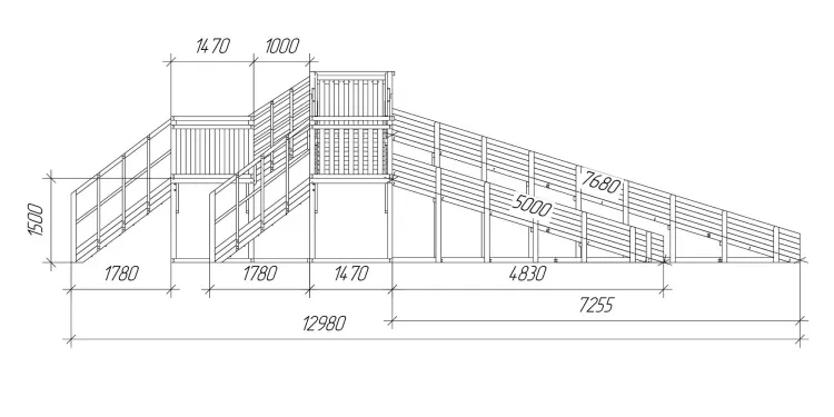 Зимняя горка Савушка Зима 7/5