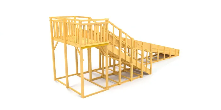 Зимняя горка Савушка Зима Wood 8